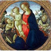 JACOPO del SELLAIO Madonna and Child with Infant, St. John the Baptist and Attending Angel France oil painting artist